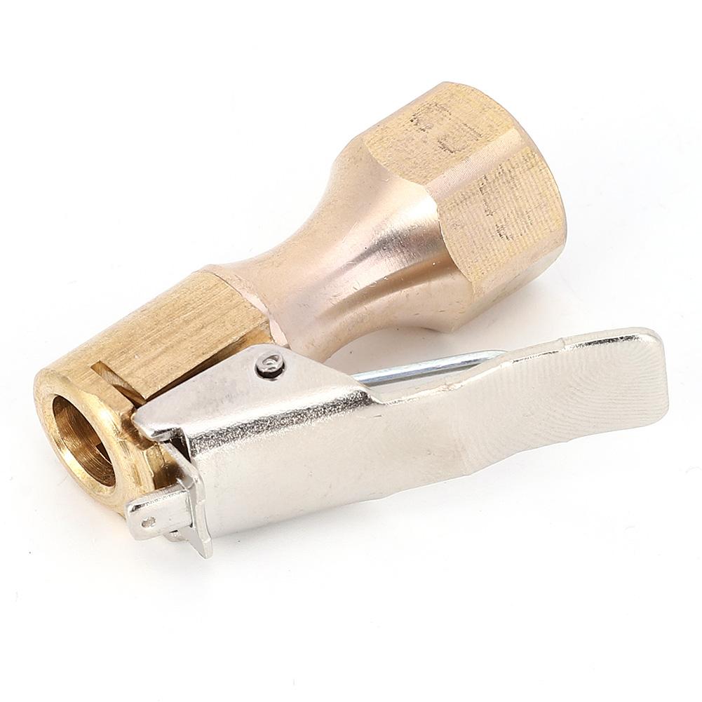 2PCs 1 4 Inch Internal Thread Pump Nozzle All Copper Clip Air Chuck Valve Clip Connector Bicycles Accessory(1 4 Inch )