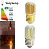 AC 220V E27 T28 1W LED Tube Light Bulb Vintage Retro COB Filament 2200K Warm White Glass Shell Replace Incandescent Lamps