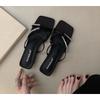New Ladies Shoes Open Toe Women's Slippers Summer Outdoor Dress Elegant Comfortable Best Seller High Heels Zapatos Mujer