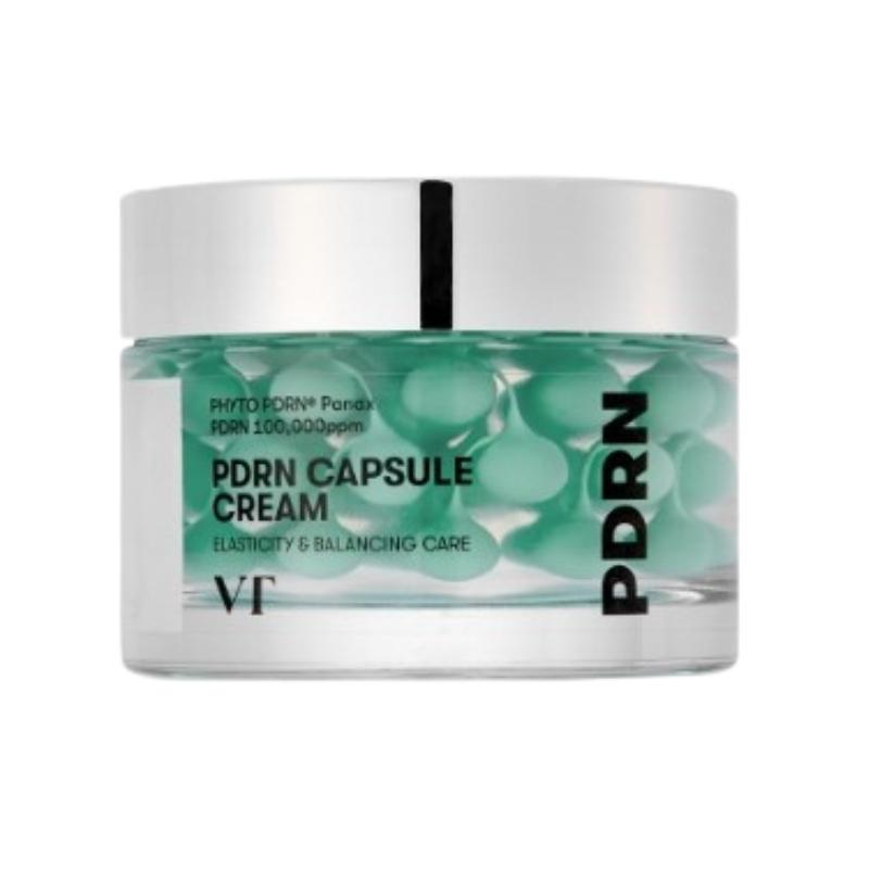 VT Cosmetics PDRN Capsule Cream 100 50ml – Phyto PDRN Capsule Gel Cream for Moisture, Glow & Elasticity Care 50ml