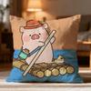 Popular L-Llulu Pig Cushion Cover Soft Washable Pillow Case Multi-Scene For Couch Bed Travel Office Use