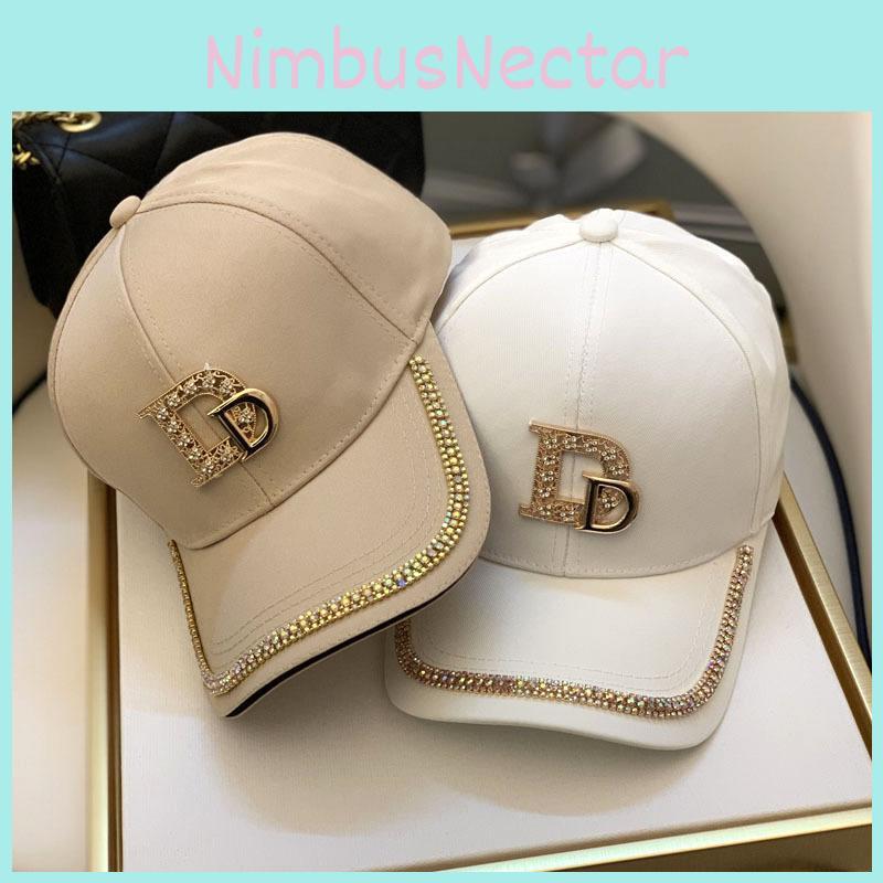 Fashionable Casual New Double D Rhinestone Duck Tongue Hat Spring And Autumn Korean Style Trendy Baseball Cap