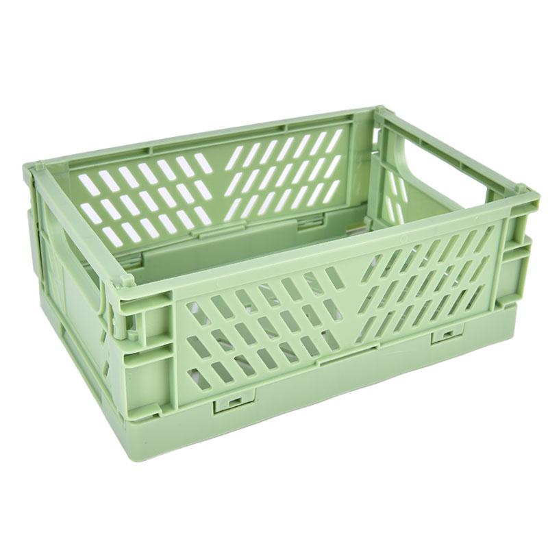 

Милый мини-складной настольный органайзер, настольная корзина для хранения, аксессуары для офисных канцелярских принадлежностей зелёный