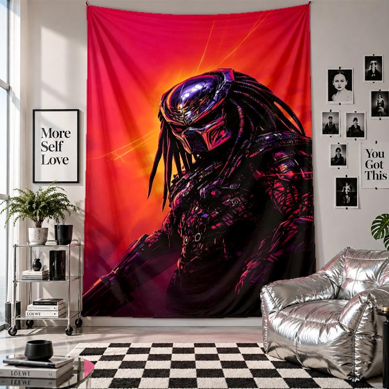 Wall TapestryPredator Art Hanging Cloth Decorative Background Cover for Room Decoration
