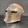 Two-color Barbuta Helmet Medieval 18g Knight Steel Helmet LARP Halloween Cosplay Costume Wearable
