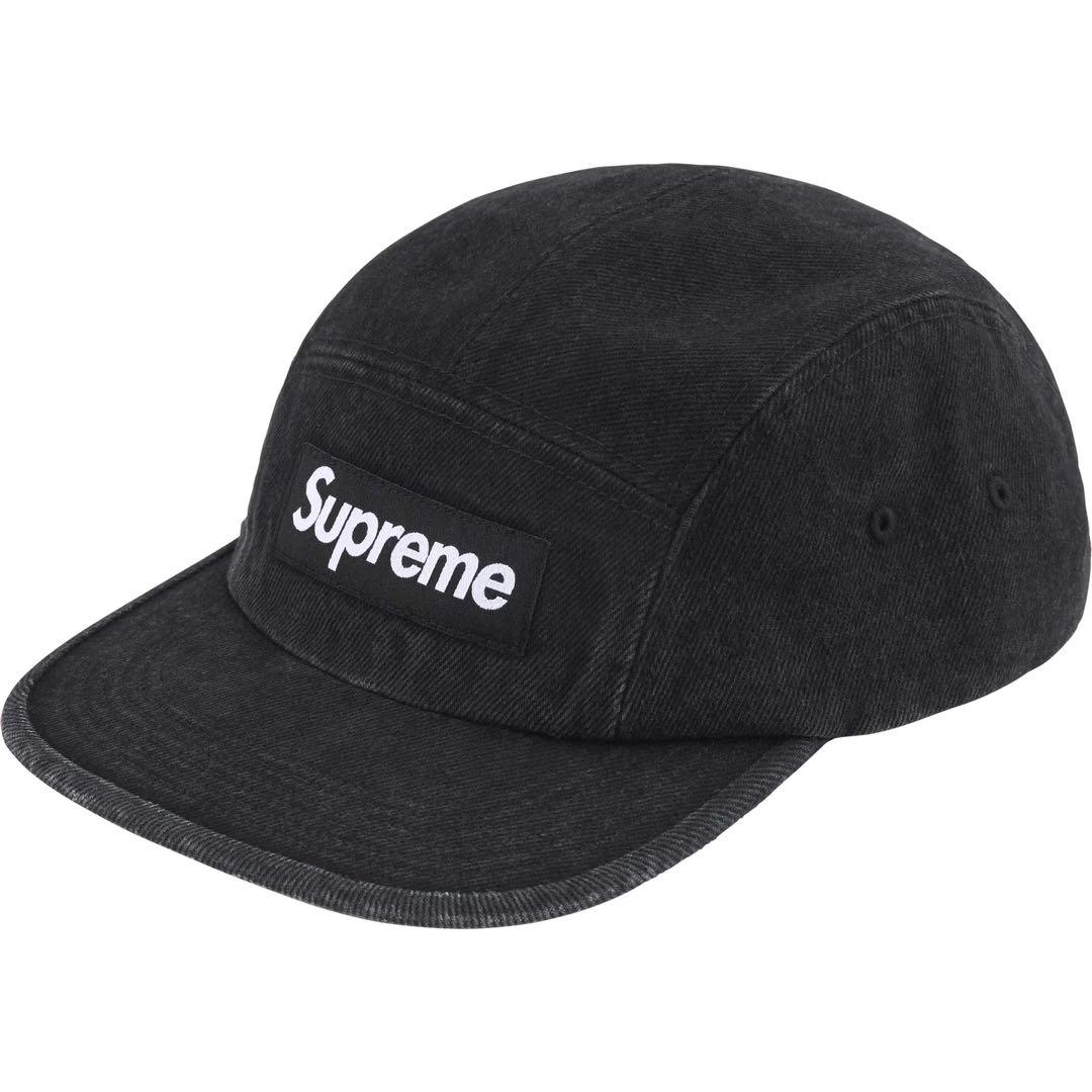 

[USED] Authentic Supreme 2025 Spring/Summer Denim Camp Cap in Black