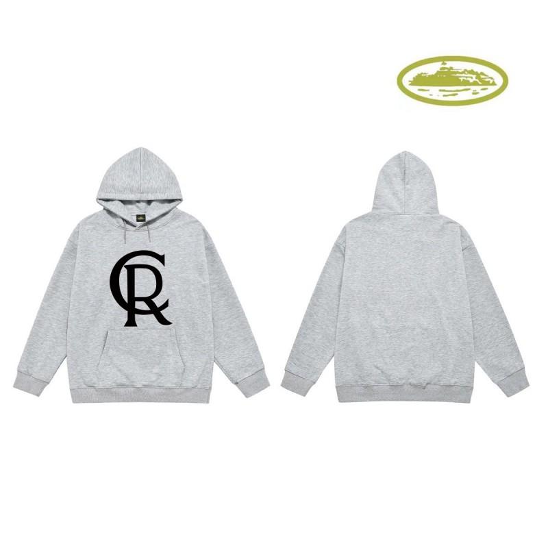 CORT Alcatraz Distressed Hoodie Men Streetwear Loose Fit Couple Sweatshirt Winter
