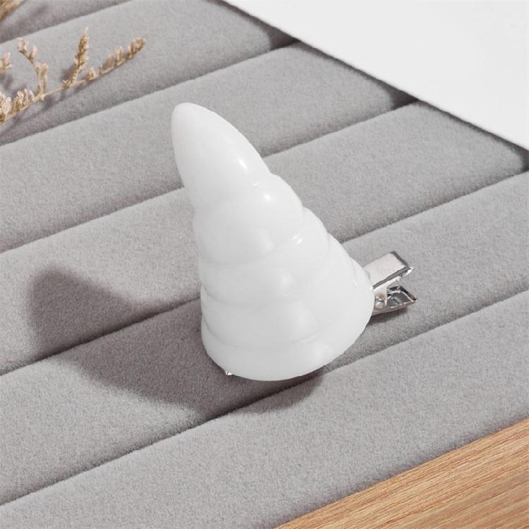 Halloween Small Rhinoceros Barrettes Rhinoceros Party Wear Devil Horn Shape Clip