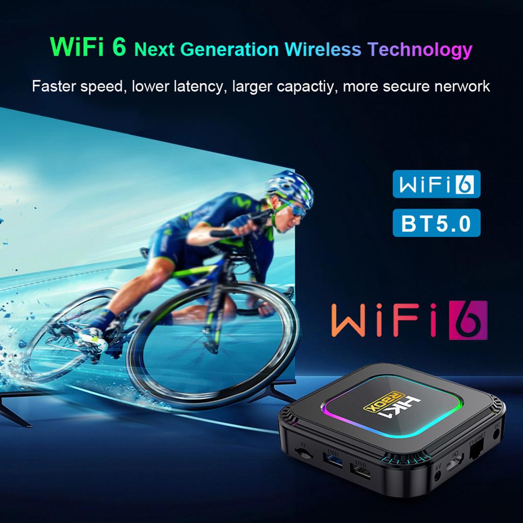 HK1 RBOX K8 Android 13.0 Smart TV Box RK3528 Quad-core UHD 4K Media Player H.265 Decoding HDR10+