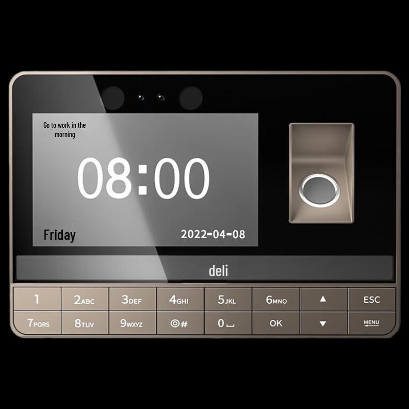 Deli 13866 Face & Fingerprint Attendance Machine