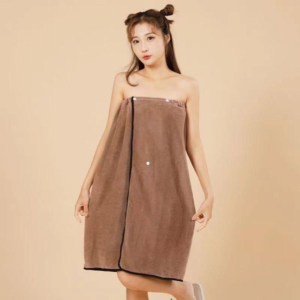 Microfiber Bath Skirt Cartoon Wrap Shower Skirt Beach Towel Spa Bathrobes  Lady