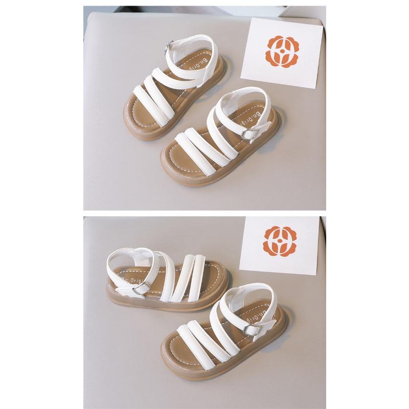 Sommer Neue Kindersandalen Koreanische Version von Mädchen Sandalen mit weicher Sohle und offener Spitze Große Kinder Römersandalen Flut