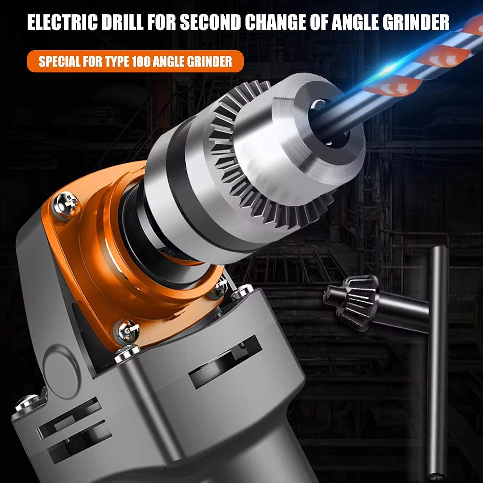 

Angle Grinder to Electric Drill Chuck, with Key for Type 100 1.5mm 10mm,