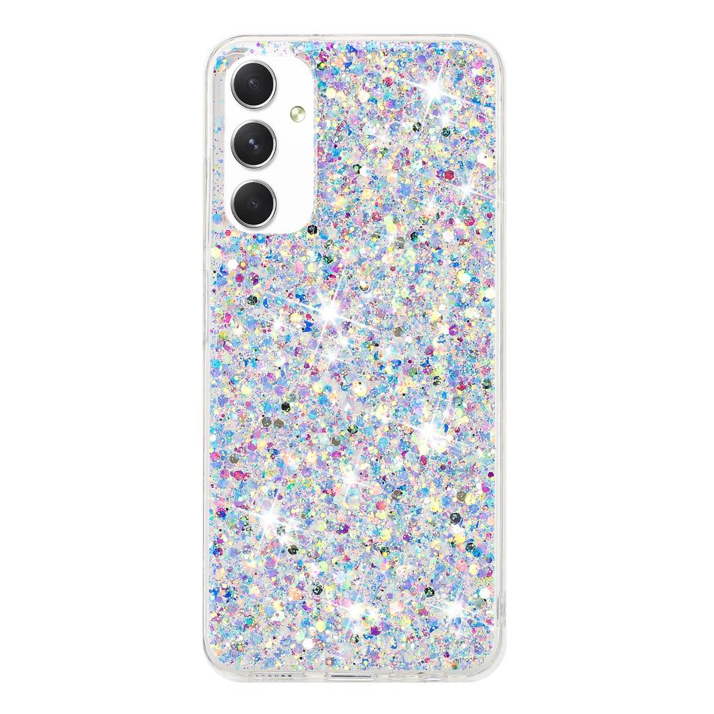 För Samsung Galaxy A05s 4G Skal TPU Telefonskal Epoxi Glitterpulver Telefonskydd