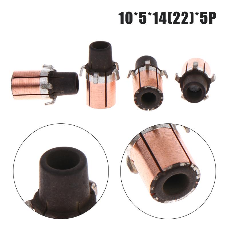 1/5Pcs 10*5*14Mm Hook-Type Copper Commutator Micro Motor Commutator Rectifier Directional Copper Heads