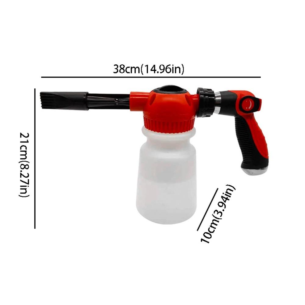 

Transparent Car Wash Foam Tool 1L Watering Can Foam Tool Zinc Zinc Alloy Foam Kettle Car Cleaning червоний