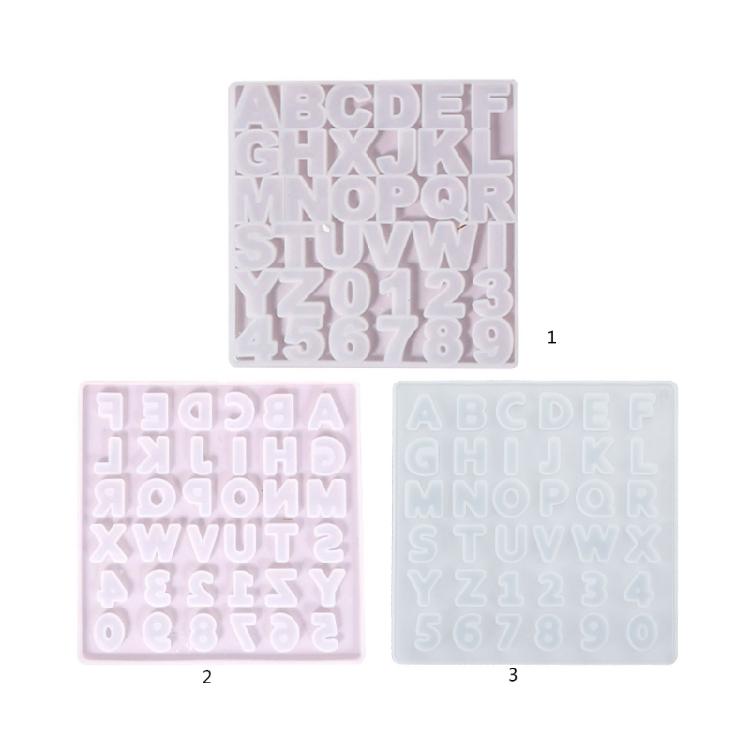 Alphabet Number Mold Crystal Epoxy Silicone Mold Keychain Multipurpose Mould