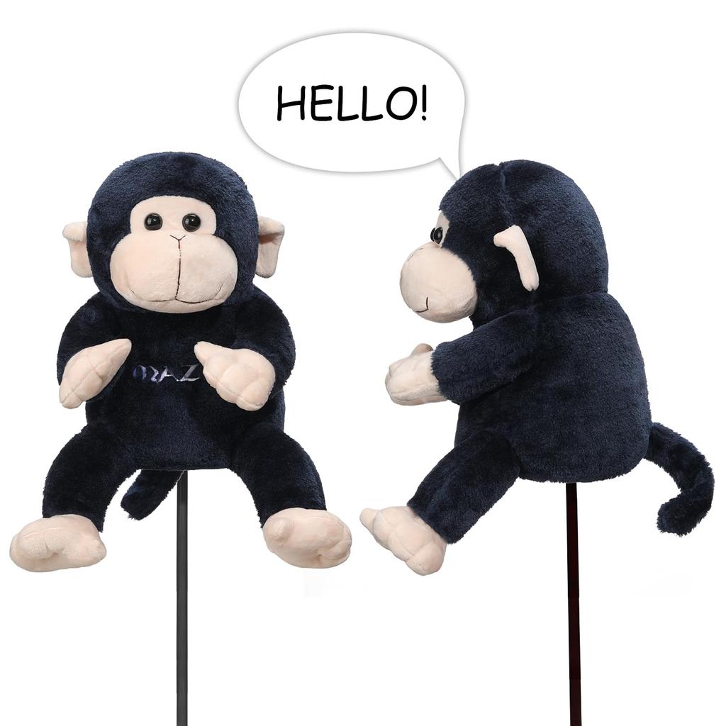MAZEL Monkey Golf Headcover for Drivers (440cc, 460cc) (Navy Blue)