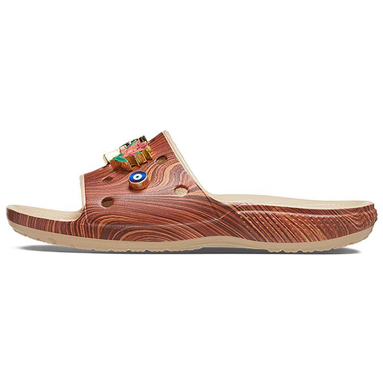 SZA x Crocs Classic Slide Woodgrain Женские кроссовки Коричневый 208013-90H 36-37