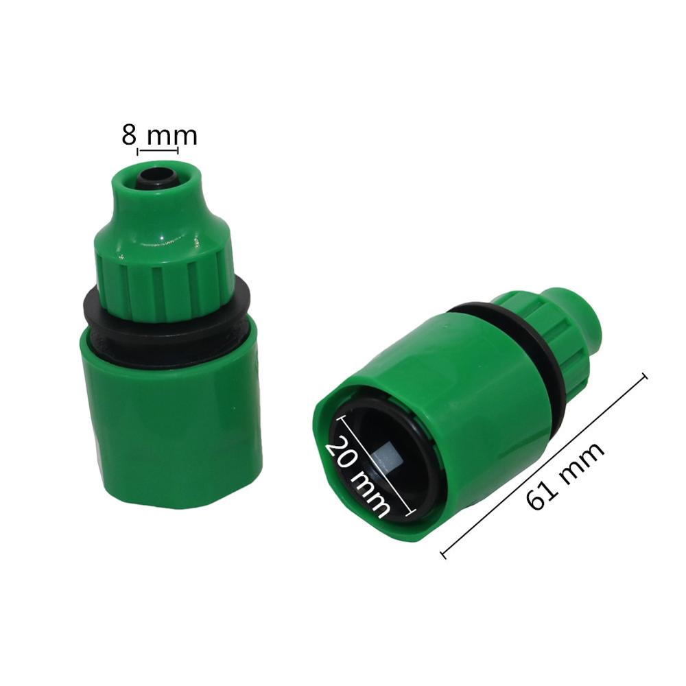 Kran ogrodowy Szybkozłączka z kolankiem 4mm, 8mm Złączka do rur nawadniania kropelkowego szklarni Adapter złączki do węża 2 szt.