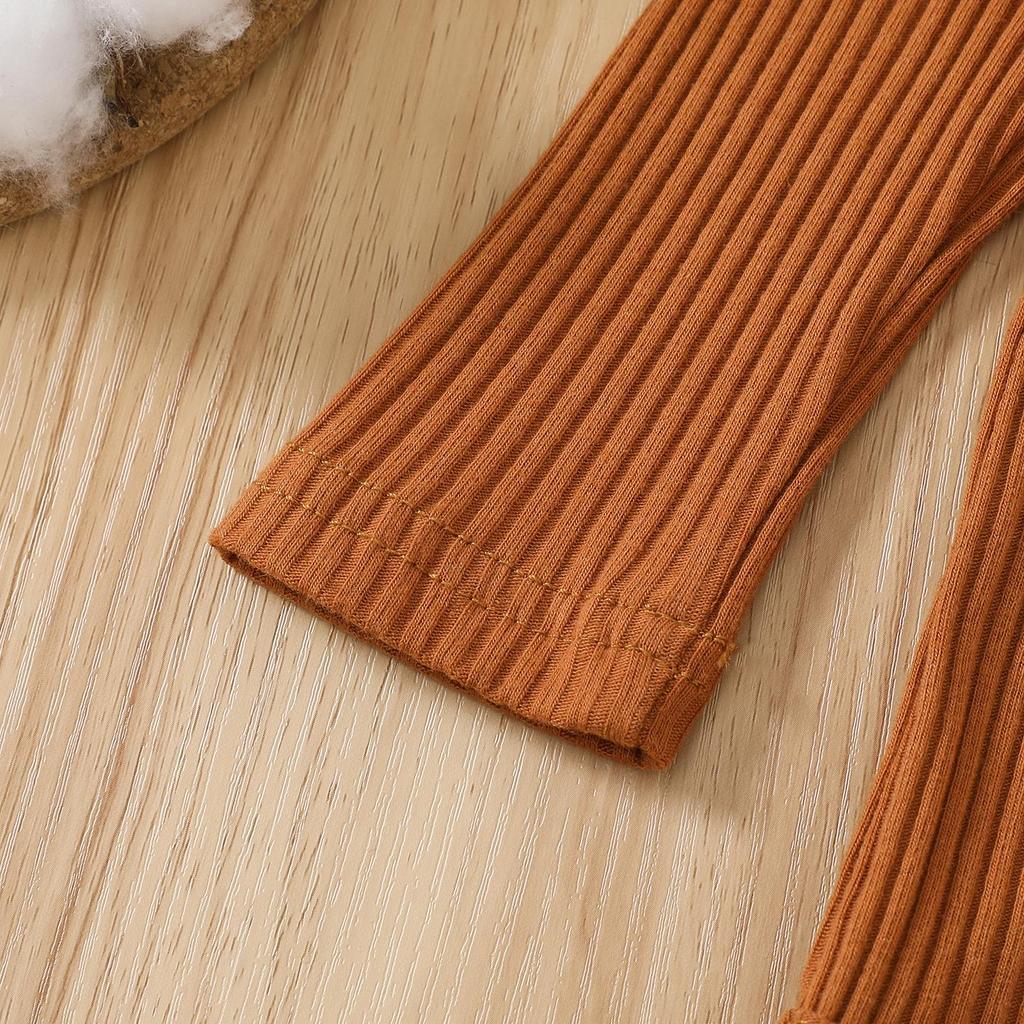 Ρούχα για νεογέννητο κοριτσάκι Βρεφικά ρούχα με ραβδώσεις με μακρυμάνικο παντελόνι φουσκωτό σετ κορδέλας 3 τμχ Φθινοπωρινά χειμωνιάτικα ρούχα