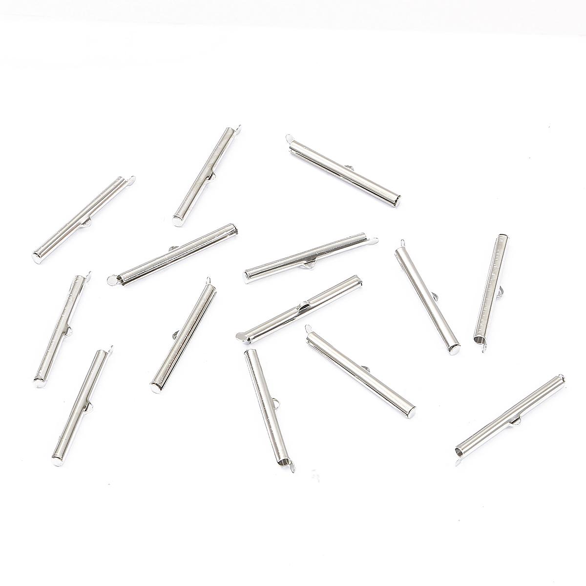 

Новые 30-50 шт., обжимные застежки, колпачки-слайдеры, DIY, разъемы для ожерелья, браслета, ювелирные изделия, фурнитура 40mm 30pcs роман серебряный