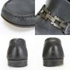 Used Salvatore Ferragamo loafers bit 8EE leather black 10.2"