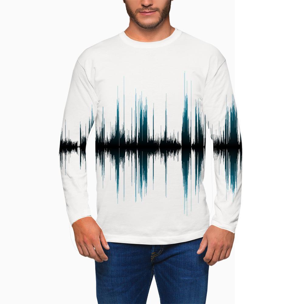 

Осенняя модная мужская футболка с 3D-принтом и графическим рисунком, уличная тенденция, хип-хоп, новая мужская одежда, топы с длинным рукавом и круглым вырезом Y2K 6XL