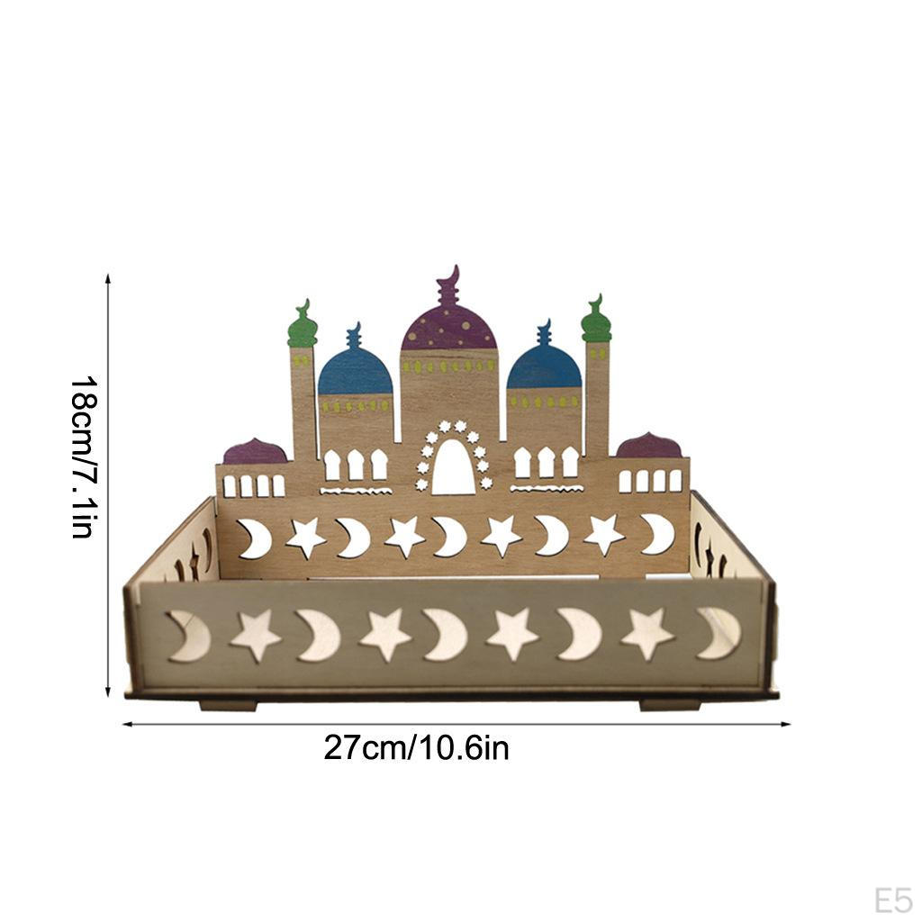 Eid Mubarak Dessert Tray Ramadan Decorative for