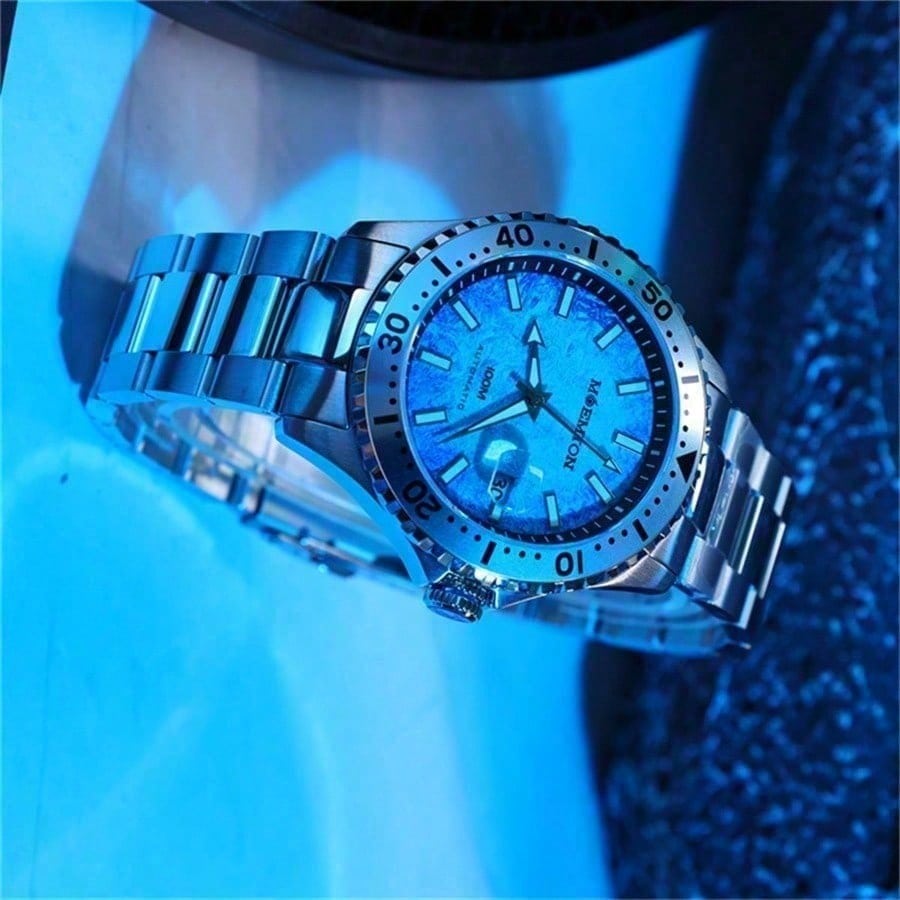 Moemton Men’s Mechanical Diving Watch Steel 100m M128.BSSA01