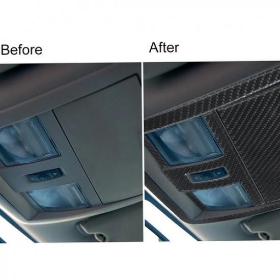Carbon Fiber Full Reading Lamp Interior Trim Set Fits For Chrysler 300 2005-2007