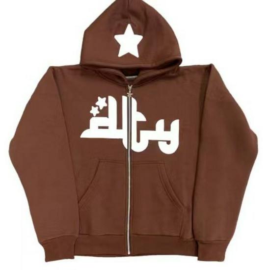 Unisex Gothic Harajuku Y2K Kawaii Zipper Hoodie - Dark Style Hip Hop Casual Jacket Sweatshirt