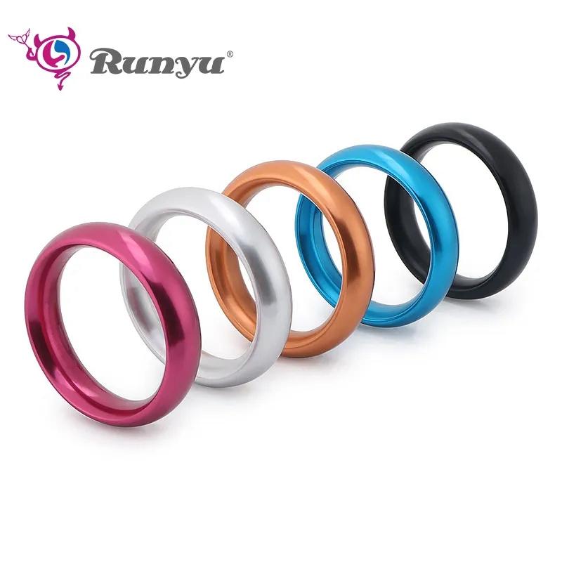 RUNYU Men's Metal Scrotal Restraints Adult Male Cock Ring Circumcision Blocker Ejaculation Delay Sex Toys