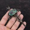 Ruby Fuchsite Pendant Copper Wire Wrapped Pendant Genuine Gemstone Pendant Dainty Copper Jewelry Gift For Her Handmade Wire Wrapping Jewelry