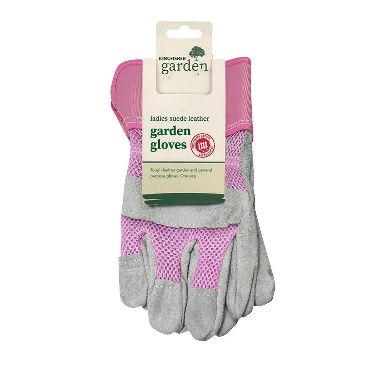Kingfisher Dame Semsket Skinn Rigger Hagehansker