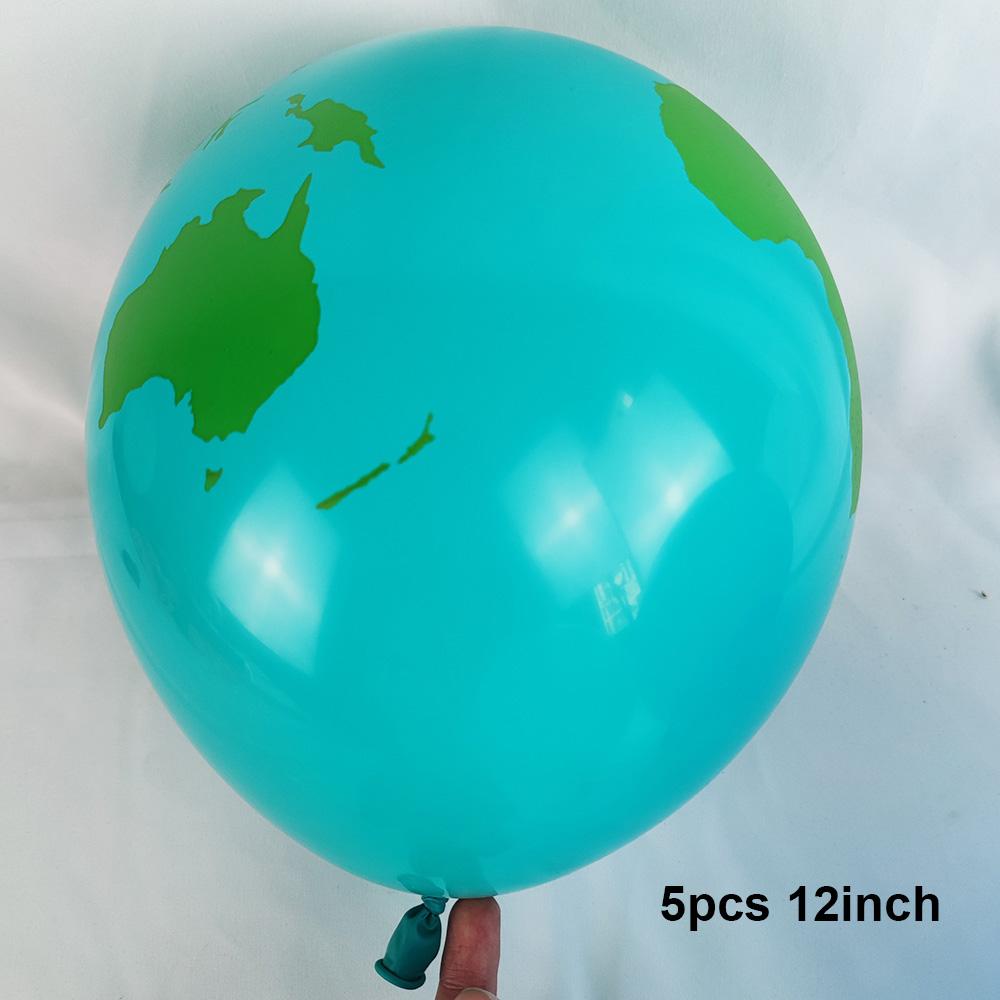 Balões Terra de 22 Polegadas Balão Planeta Mapa Mundi Global Balão de Látex para Tema de Viagem Tema Espacial Suprimentos para Festa de Aniversário Retirar