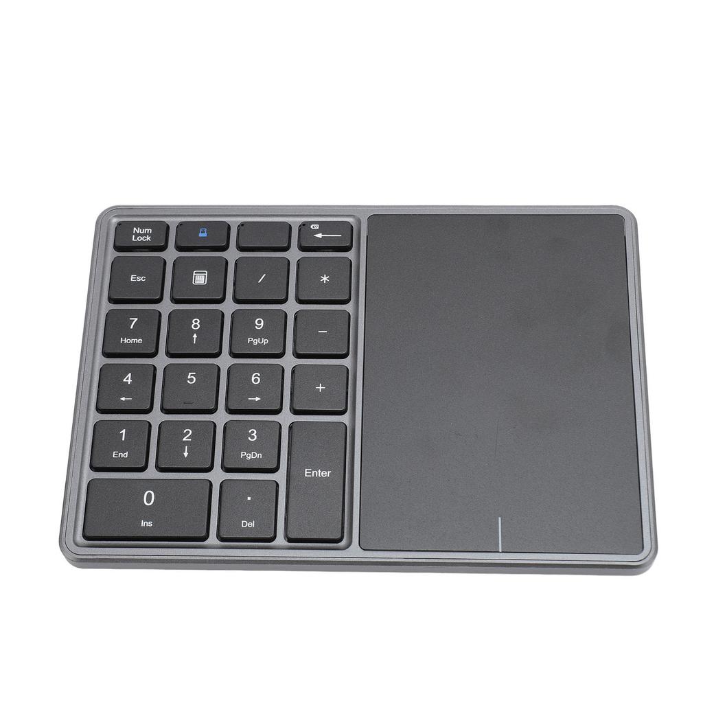 Wireless Numeric Keypad Professional 22 Keys Dual Modes   4.2 2.4G Wireless Number Pad with Touchpad for Laptop Desktop PC