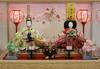 Hina Doll Case Decoration Hina Doll Made by Fujio Shining Hina Wood Grain Acrylic Case Decoration 2526-2B