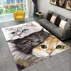 3D Cartoon Cute Cat Area Rug Large,Carpet Rug for Living Room Bedroom Sofa Doormat Kitchen Decoration,Child Non-slip Floor Mat