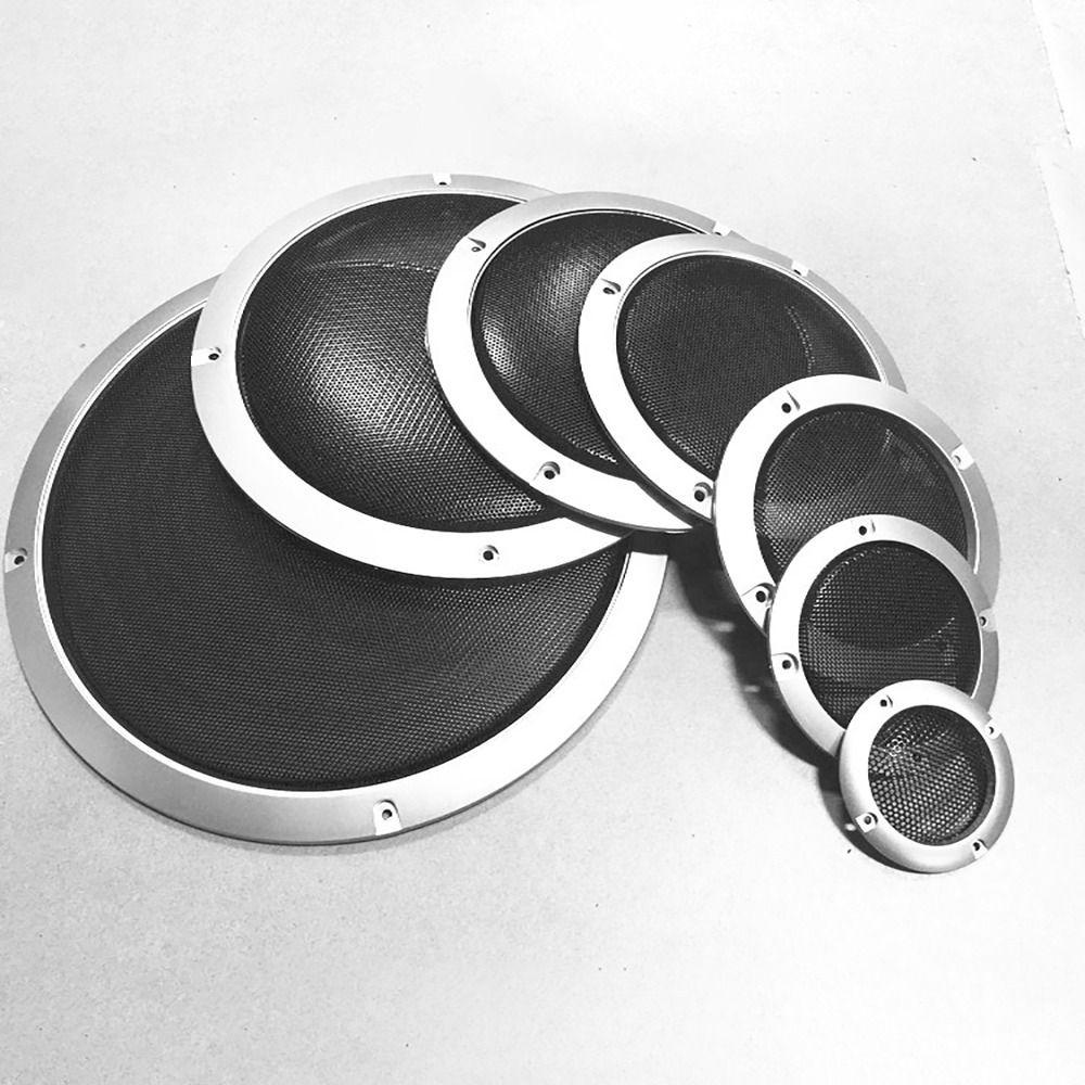 1Pcs 2/3/4/5/6.5/8/10 inch Speaker Net Cover Metal Iron Wire Grilles High-grade Speakers Plastic Frame Enclosure Decorative Mesh