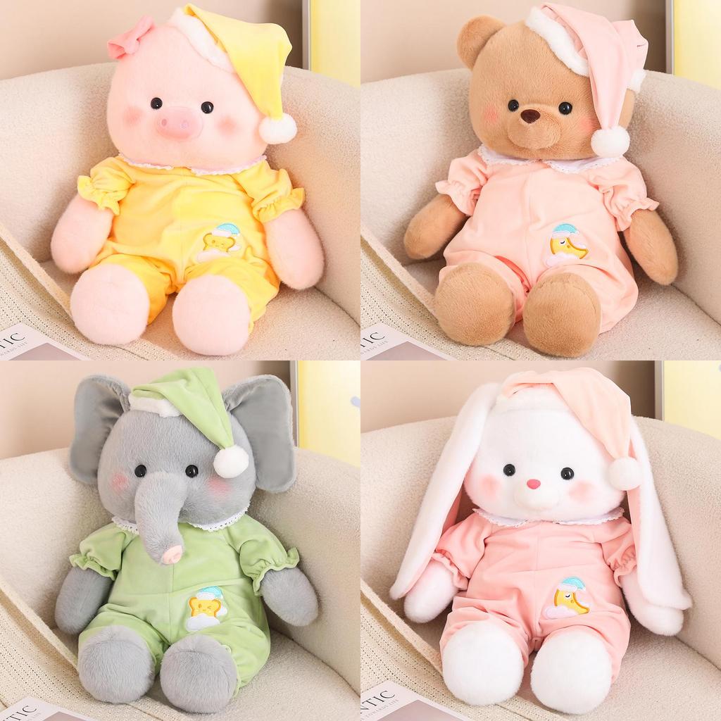 Dreamland Sleepy Bear Plush Toy For Kids Gift Bedtime Companion Soft Animal Toy