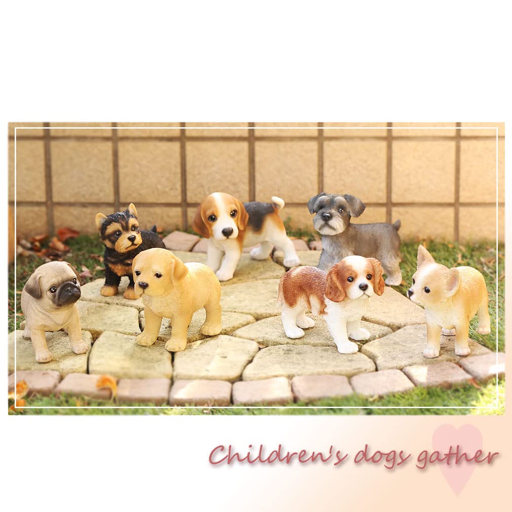 Devalier CA141 Figurina di cane carlino in resina, regalo perfetto [Prodotto originale]