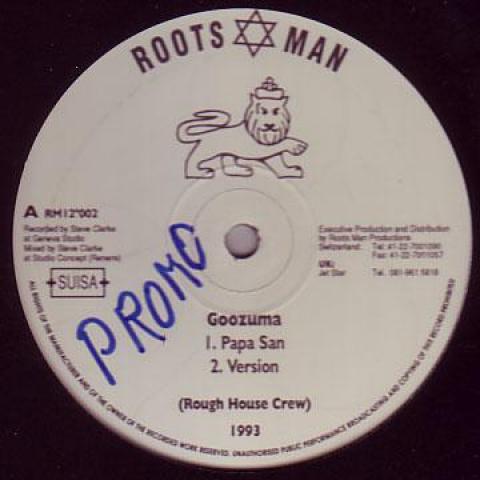 12inch Record PAPA SAN / SPIDERMAN, SUPERMAN - Goozuma; Version / Galistan; Cracke RM12002 Roots Man 1993 UK Reggae, Ska & Dub