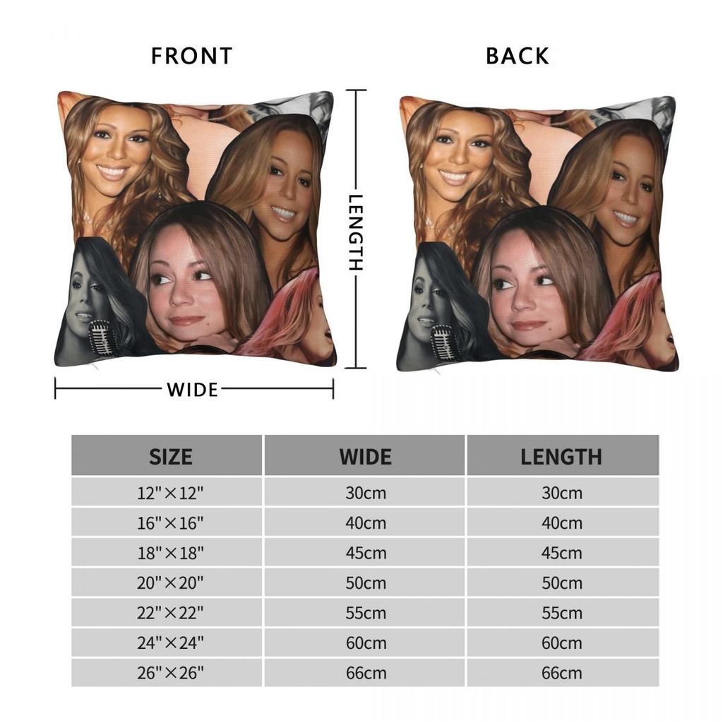 Mariah Carey American Singer Pillow Cover Fashion Pillow Case Square Cushion Cover Pillowcases For Office Car Home Decorative