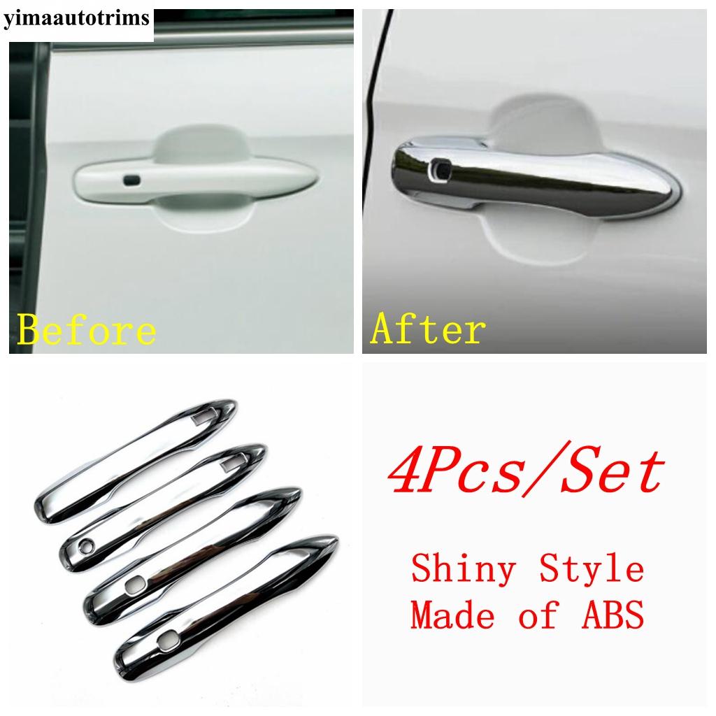 Rear Fog Light Lamp / Rearview Mirror Strip / Door Handle Cover Trim Chrome Accessories For Toyota Noah / Voxy 90  - Door Handle