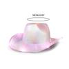 Cowgirl Hats Led Women Bachelorette Party Birthday Party Hats For Adults Cowgirl Holographic Party Disco Dress Up