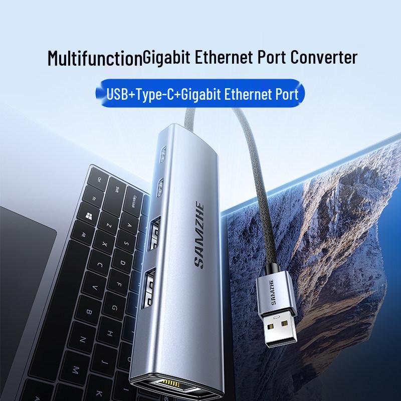 Mountain Lake USB Type-C to Gigabit Ethernet Adapter & Hub