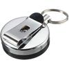 Accuprints Pack Of 5 Metal Badge Id Card Holders For Office Employee And Staff Retractable Yoyo Badge Reel Steel