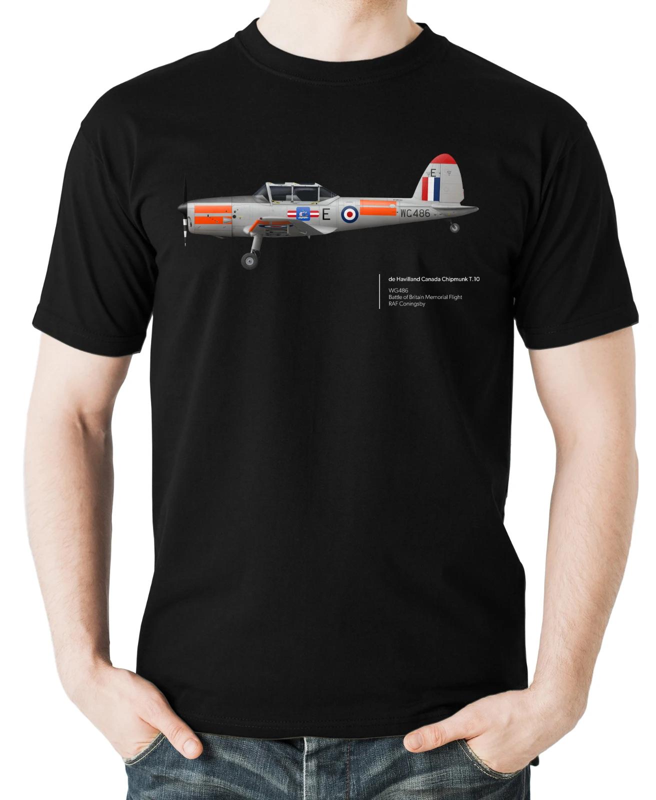 BBMF De Havilland Canada Chipmunk T10 Aviation Themed TShirt Summer Cotton ONeck Short Sleeve Mens T Shirt New S3XL S