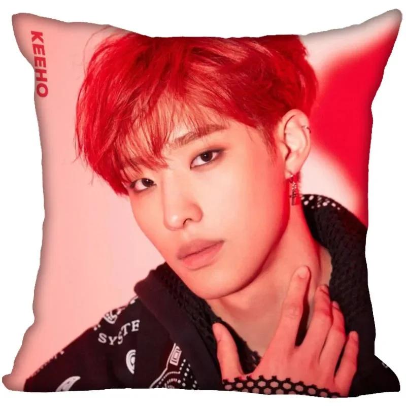 P1Harmony KPOP Cushion Cover Polyester Throw Pillow Case Super Soft Satin Fabric Cushion Cover Festive Home Decorative Cushions